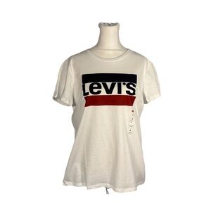 Levi’s Shirt Adult Medium White Short Sleeve Casual Tee